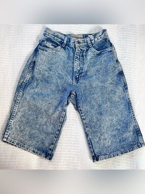 80’s Bonjour Acid Washed Bermuda Shorts Juniors 0